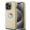 Apple iPhone 15 Pro Kılıf Hello Kitty Orjinal Lisanslı M-safe Şarj Özellikli Kitty Head Deri Kapak