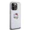 Apple iPhone 15 Pro Kılıf Hello Kitty Orjinal Lisanslı M-safe Şarj Özellikli Baskı Logolu Uyuyan Kitty Deri Kapak