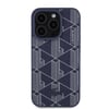 Apple iPhone 15 Pro Kılıf Lacoste Orjinal Lisanslı M-safe Şarj Özellikli PU Deri Görünümlü Karışık Monogram Desenli Kapak