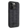 Apple iPhone 15 Pro Kılıf Lacoste Orjinal Lisanslı M-safe Şarj Özellikli PU Deri Görünümlü Karışık Monogram Desenli Kapak