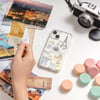 Apple iPhone 15 Pro Kılıf M-safe Şarj Özellikli Çizim Desenli Şok Önleyicili Şeffaf Lisanslı Switcheasy City-M Paris Kapak