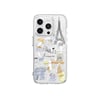 Apple iPhone 15 Pro Kılıf M-safe Şarj Özellikli Çizim Desenli Şok Önleyicili Şeffaf Lisanslı Switcheasy City-M Paris Kapak