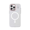 Apple iPhone 15 Pro Kılıf M-safe Şarj Özellikli Standlı Metal Kamera Çerçeveli Mat Recci Glaze Serisi Kapak