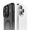 Apple iPhone 15 Pro Kılıf M-safe Şarj Özellikli Standlı Metal Kamera Çerçeveli Mat Recci Glaze Serisi Kapak