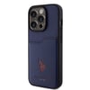 Apple iPhone 15 Pro Kılıf U.S. Polo Assn. Orjinal Lisanslı Baskı Logolu PU Kartlıklı Kapak