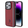 Apple iPhone 15 Pro Kılıf U.S. Polo Assn. Orjinal Lisanslı Üç Renk Şerit Tasarımlı Baskı Logolu Kapak