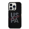 Apple iPhone 15 Pro Kılıf U.S. Polo Assn. Orjinal Lisanslı Simli Parlak Alfabe Tasarım Kapak
