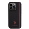 Apple iPhone 15 Pro Kılıf U.S. Polo Assn. Orjinal Lisanslı Üç Renk Şerit Tasarımlı Baskı Logolu Kapak