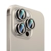 Apple iPhone 15 Pro Max CaseWorld Alloy Serisi Oleofobik Anti Reflective Kamera Lens Koruyucu