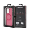 Apple iPhone 15 Pro Max Kılıf AMG Orjinal Lisanslı M-safe Şarj Özellikli Eşkenar Dörtgen Desenli Transparan Kapak