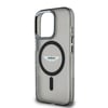 Apple iPhone 15 Pro Max Kılıf Aston Martin Orjinal Lisanslı M-safe Şarj Özellikli IML Baskı Logolu Metal Düğmeli Kapak