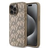 Apple iPhone 15 Pro Max Kılıf DKNY Orjinal Lisanslı M-safe Şarj Özellikli 3D Yazılı Grid Pattern Kapak