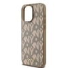 Apple iPhone 15 Pro Max Kılıf DKNY Orjinal Lisanslı M-safe Şarj Özellikli 3D Yazılı Grid Pattern Kapak