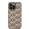 Apple iPhone 15 Pro Max Kılıf DKNY Orjinal Lisanslı M-safe Şarj Özellikli 3D Yazılı Grid Pattern Kapak