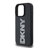 Apple iPhone 15 Pro Max Kılıf DKNY Orjinal Lisanslı Taşlı DKNY Yazılı Metalik Rhinestones PU Deri Kapak