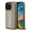 Apple iPhone 15 Pro Max Kılıf DKNY Orjinal Lisanslı Taşlı DKNY Yazılı Metalik Rhinestones PU Deri Kapak