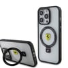 Apple iPhone 15 Pro Max Kılıf Ferrari M-safe Şarj Özellikli Standlı Buzlu Yüzey Dizayn Kapak