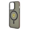 Apple iPhone 15 Pro Max Kılıf Ferrari Orjinal Lisanslı M-safe Şarj Özellikli Kontrast Bumper Kapak