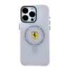 Apple iPhone 15 Pro Max Kılıf Ferrari Orjinal Lisanslı M-safe Şarj Özellikli Kontrast Bumper SF Ring Kapak