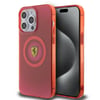 Apple iPhone 15 Pro Max Kılıf Ferrari Orjinal Lisanslı M-safe Şarj Özellikli Parçalanan Noktalar Desenli Kapak