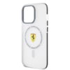 Apple iPhone 15 Pro Max Kılıf Ferrari Orjinal Lisanslı M-safe Şarj Özellikli Kontrast Bumper SF Ring Kapak