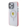 Apple iPhone 15 Pro Max Kılıf Ferrari Orjinal Lisanslı M-safe Şarj Özellikli Kontrast Bumper SF Ring Kapak