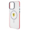 Apple iPhone 15 Pro Max Kılıf Ferrari Orjinal Lisanslı M-safe Şarj Özellikli Kontrast Bumper SF Ring Kapak