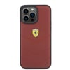 Apple iPhone 15 Pro Max Kılıf Ferrari Orjinal Lisanslı Deri Dikişli Arka Yüzey Metal Logo Tasarımlı Kapak