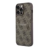 Apple iPhone 15 Pro Max Kılıf Guess Orjinal Lisanslı M-safe Kabartmalı 4G Desenli Yazı Logolu Kapak
