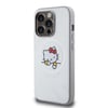 Apple iPhone 15 Pro Max Kılıf Hello Kitty Orjinal Lisanslı M-safe Şarj Özellikli Baskı Logolu Uyuyan Kitty Deri Kapak