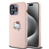 Apple iPhone 15 Pro Max Kılıf Hello Kitty Orjinal Lisanslı M-safe Şarj Özellikli Baskı Logolu Uyuyan Kitty Deri Kapak