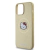 Apple iPhone 15 Pro Max Kılıf Hello Kitty Orjinal Lisanslı M-safe Şarj Özellikli Kitty Head Deri Kapak