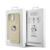 Apple iPhone 15 Pro Max Kılıf Hello Kitty Orjinal Lisanslı M-safe Şarj Özellikli Kitty Head Deri Kapak