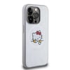 Apple iPhone 15 Pro Max Kılıf Hello Kitty Orjinal Lisanslı M-safe Şarj Özellikli Baskı Logolu Uyuyan Kitty Deri Kapak