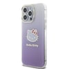 Apple iPhone 15 Pro Max Kılıf Hello Kitty Orjinal Lisanslı Yazı ve İkonik Logolu Elektroplating Kaplama Gradyan Kapak