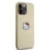 Apple iPhone 15 Pro Max Kılıf Hello Kitty Orjinal Lisanslı M-safe Şarj Özellikli Kitty Head Deri Kapak