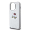 Apple iPhone 15 Pro Max Kılıf Hello Kitty Orjinal Lisanslı M-safe Şarj Özellikli Baskı Logolu Uyuyan Kitty Deri Kapak