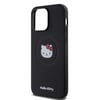Apple iPhone 15 Pro Max Kılıf Hello Kitty Orjinal Lisanslı M-safe Şarj Özellikli Kitty Head Deri Kapak