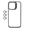 Apple iPhone 15 Pro Max Kılıf Kamera Lens Korumalı Standlı Zore Klon Lensli Kapak