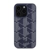 Apple iPhone 15 Pro Max Kılıf Lacoste Orjinal Lisanslı M-safe Şarj Özellikli PU Deri Görünümlü Karışık Monogram Desenli Kapak