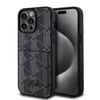 Apple iPhone 15 Pro Max Kılıf Lacoste Orjinal Lisanslı M-safe Şarj Özellikli PU Deri Görünümlü Kartlıklı Karışık Monogram Desenli Kapak