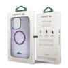 Apple iPhone 15 Pro Max Kılıf Lacoste Orjinal Lisanslı M-safe Şarj Özellikli İkonik Timsah Logolu Hard Parme Kapak