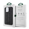 Apple iPhone 15 Pro Max Kılıf Lacoste Orjinal Lisanslı M-safe Şarj Özellikli PU Deri Görünümlü Karışık Monogram Desenli Kapak