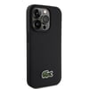 Apple iPhone 15 Pro Max Kılıf Lacoste Orjinal Lisanslı PU Pike Desenli Arka Yüzey İkonik Timsah Dokuma Logolu Kapak + Type-C Kablo 1.5m