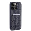 Apple iPhone 15 Pro Max Kılıf Lacoste Orjinal Lisanslı M-safe Şarj Özellikli PU Deri Görünümlü Kartlıklı Karışık Monogram Desenli Kapak