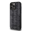 Apple iPhone 15 Pro Max Kılıf Lacoste Orjinal Lisanslı M-safe Şarj Özellikli PU Deri Görünümlü Kartlıklı Karışık Monogram Desenli Kapak