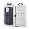 Apple iPhone 15 Pro Max Kılıf Lacoste Orjinal Lisanslı M-safe Şarj Özellikli PU Deri Görünümlü Kartlıklı Karışık Monogram Desenli Kapak