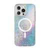 Apple iPhone 15 Pro Max Kılıf M-safe Şarj Özellikli Parlayan Simli Şeffaf Lisanslı Switcheasy Starfield-M Kapak