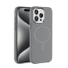 Apple iPhone 15 Pro Max Kılıf M-Safe Şarj Özellikli Metal Kamera Çerçeveli Zore Edi Silikon Kapak