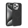 Apple iPhone 15 Pro Max Kılıf M-Safe Şarj Özellikli Metal Kamera Çerçeveli Zore Edi Silikon Kapak